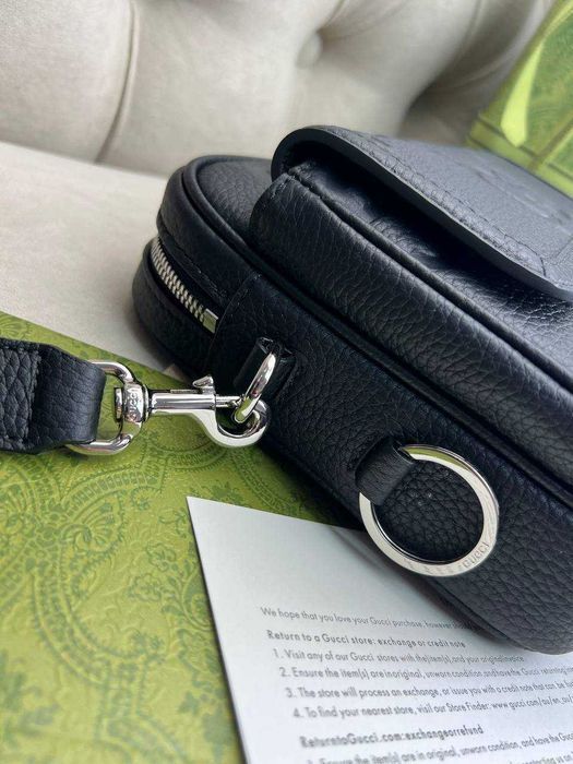 Кроссбоди сумка Gucci Jumbo Small GG кожаный мессенджер Гуччи плечевая сумка c841