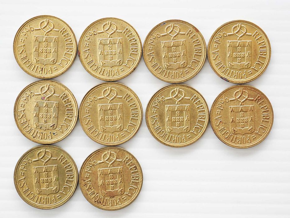 Lote de 10 Moedas 1 Escudo 1996