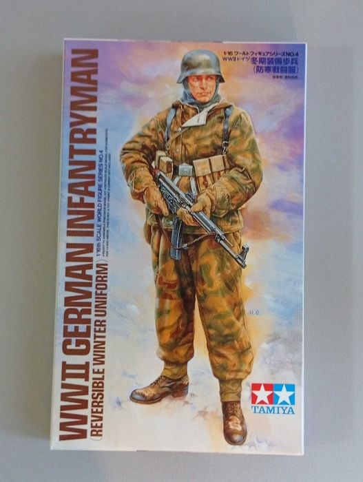 Kits de modelismo Tamiya figuras WW II em 1/35 e 1/16