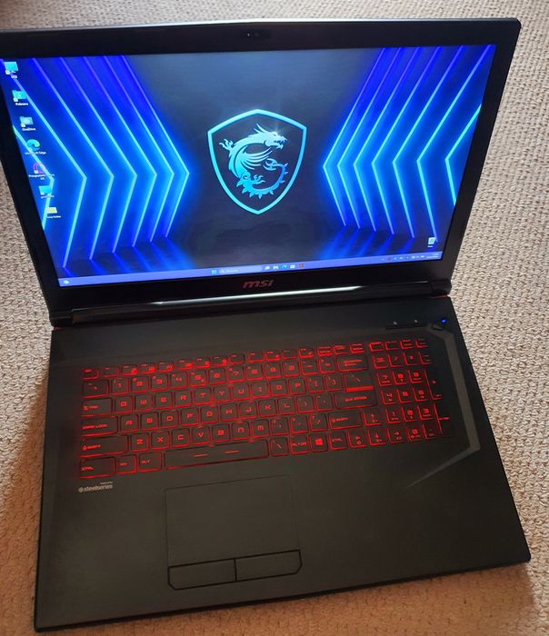 17" Msi laptop Geforce duży do gier nVidia ekran 17,3cali i7-8750H