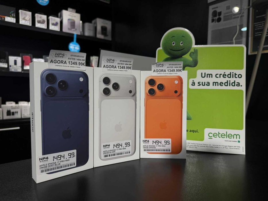 IPHONE 17 PRO MAX APENAS A 1349,99! Visite a nossa loja e veja por si as campanhas incriveis que temos para si! +Info MP
