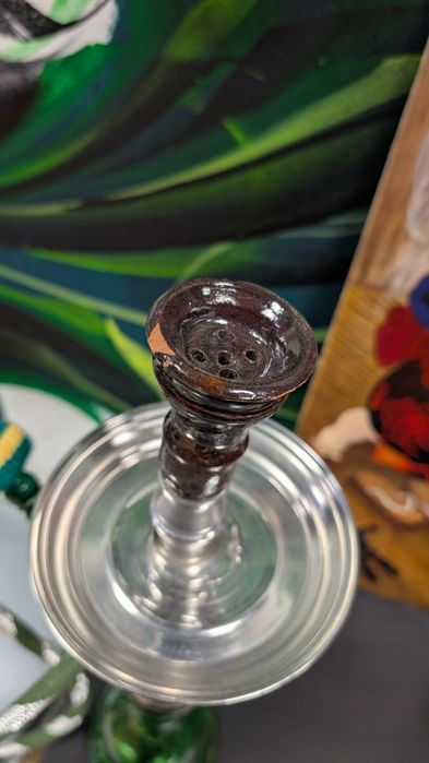 Hookah em vidro  verde