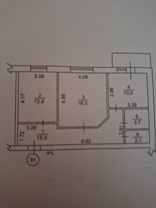 Продається 2 кімнатна квартира з ремонтом
