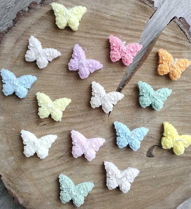 Mini świeczka sojowa motylek podziękowanie dla gości