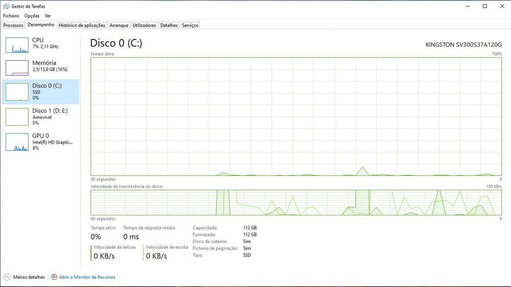 Computador Lenovo com Intel Pentium G4560 e 16GB RAM