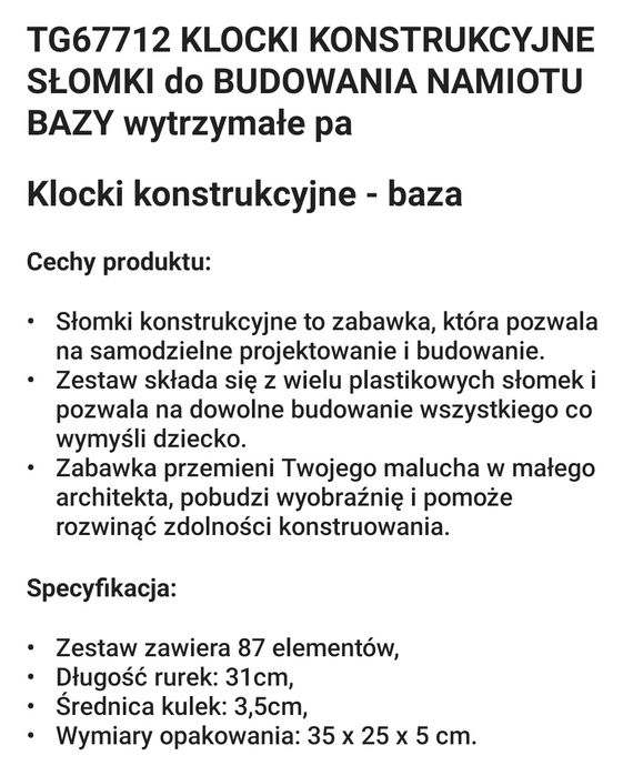 Klocki konstrukcyjne baza