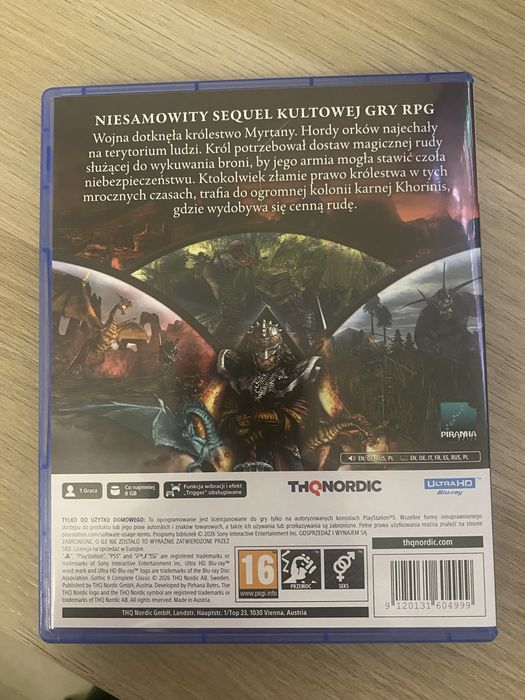 Gothic 2 Ps5 PL JAK NOWA ! Stan idealny