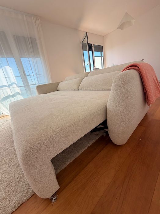 Sofa cama gato preto semi novo