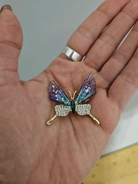 broszka motyl motylek vintage