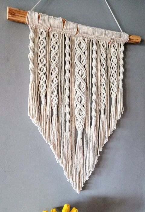 Makrama duża Boho Home dekoracja ślubna