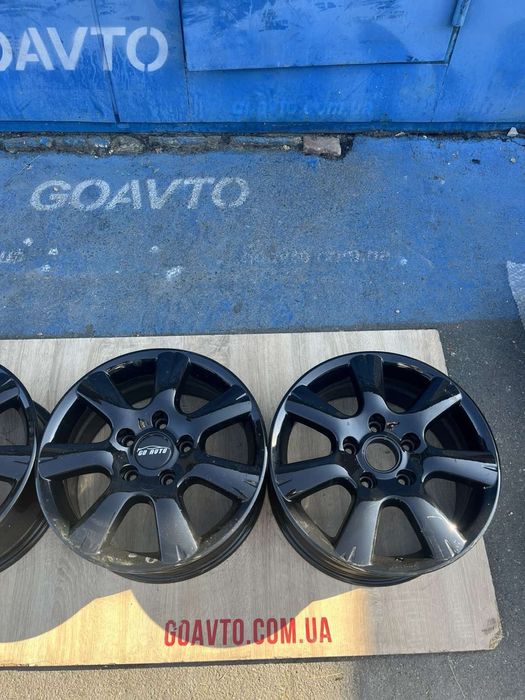 Goauto диски 5/127 5/130 r17 et55 7,5j dia71,6 як нові чорний глянець