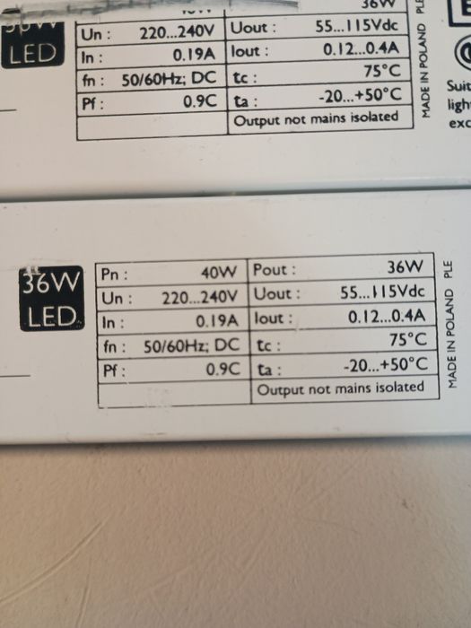 Zasilacz impulsowy PHILIPS XITANIUM 36 W LED