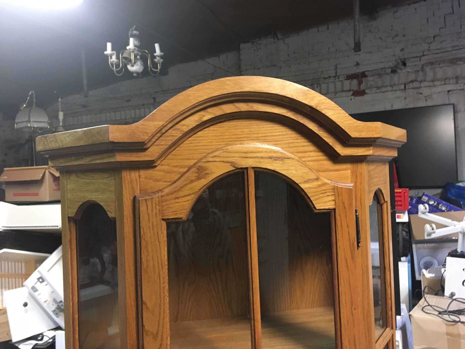 Witryna kredens dąb rustykalny