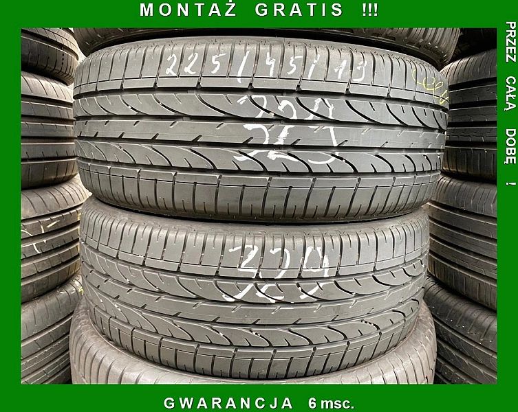 225/45/19 Brigestone Dueler H/P_6mm_2szt_(329)