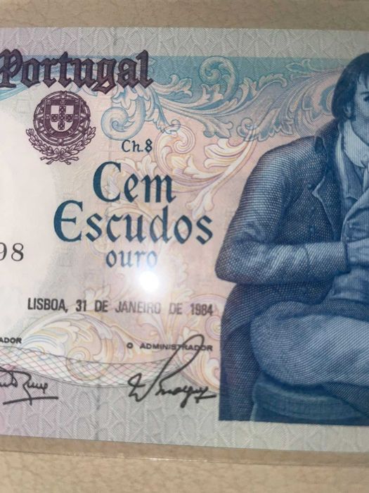 7 notas portuguesas,nunca circuladas
