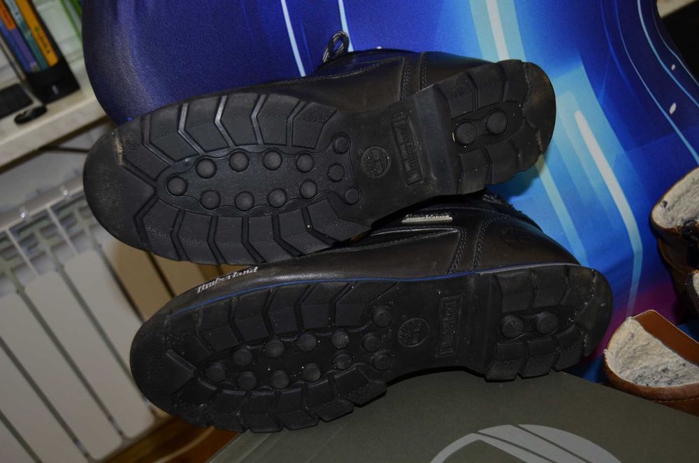 Кожаные зимние ботинки Timberland 45 размера, ботинки бренда Bugatti