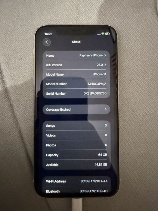 Iphone 11 64GB White stan idealny