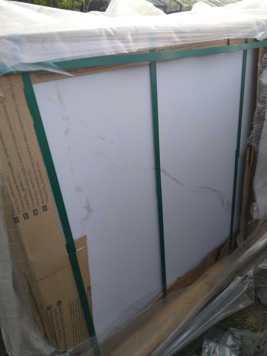Płytka 60x60 g3 biały marmur szara żyłka