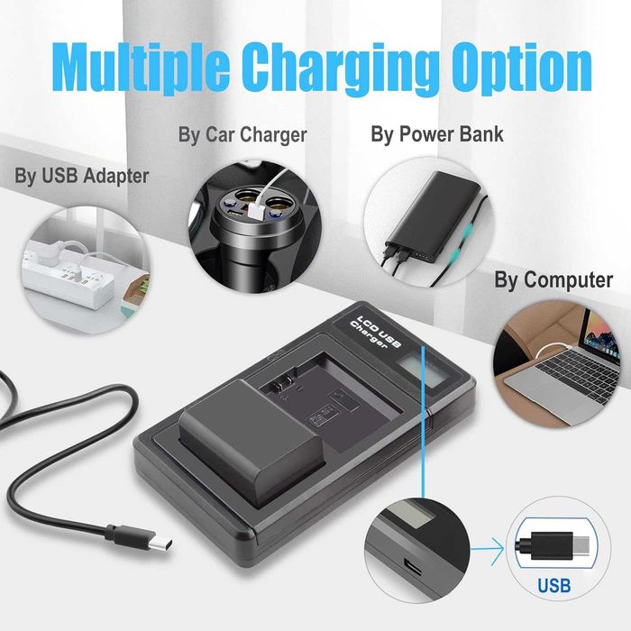 Akumlator bateria NP-FW50 2000 mAh z ładowarką do aparatów Sony