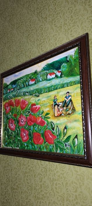 Картина маслом " Отдых"