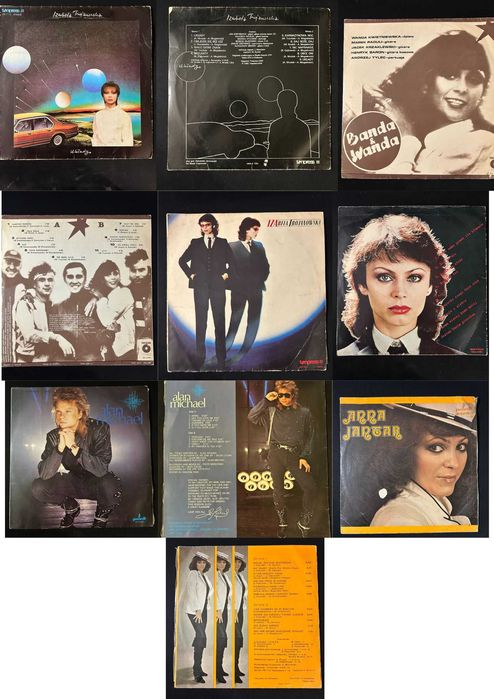 Retro WInyle 5 dużych 15 małych Lady Pank Maanam Wanda i Banda itp