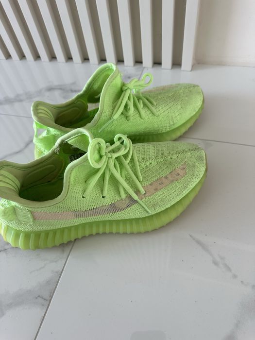 Adidas Yeezy 39 1/3 zieline neonowe