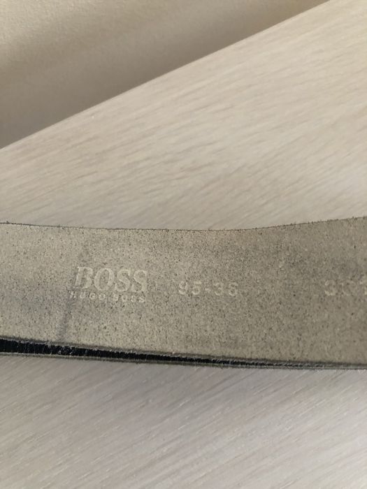 Boss, skorzany oryginalny pasek meski