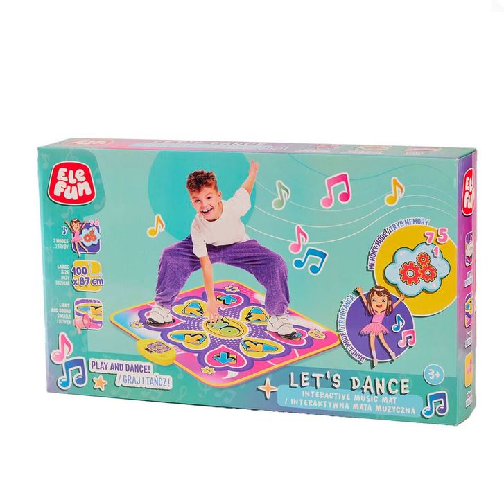 Interaktywna mata muzyczna Elefun Let's Dance 100x87cm do tańczenia