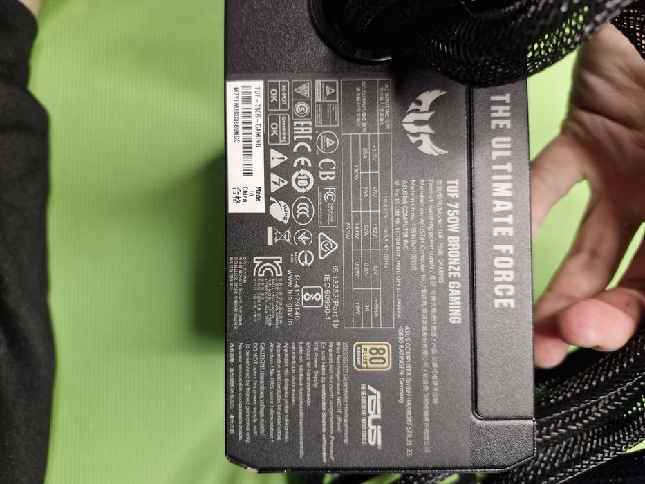 Блок питания Asus TUF Gaming 750W