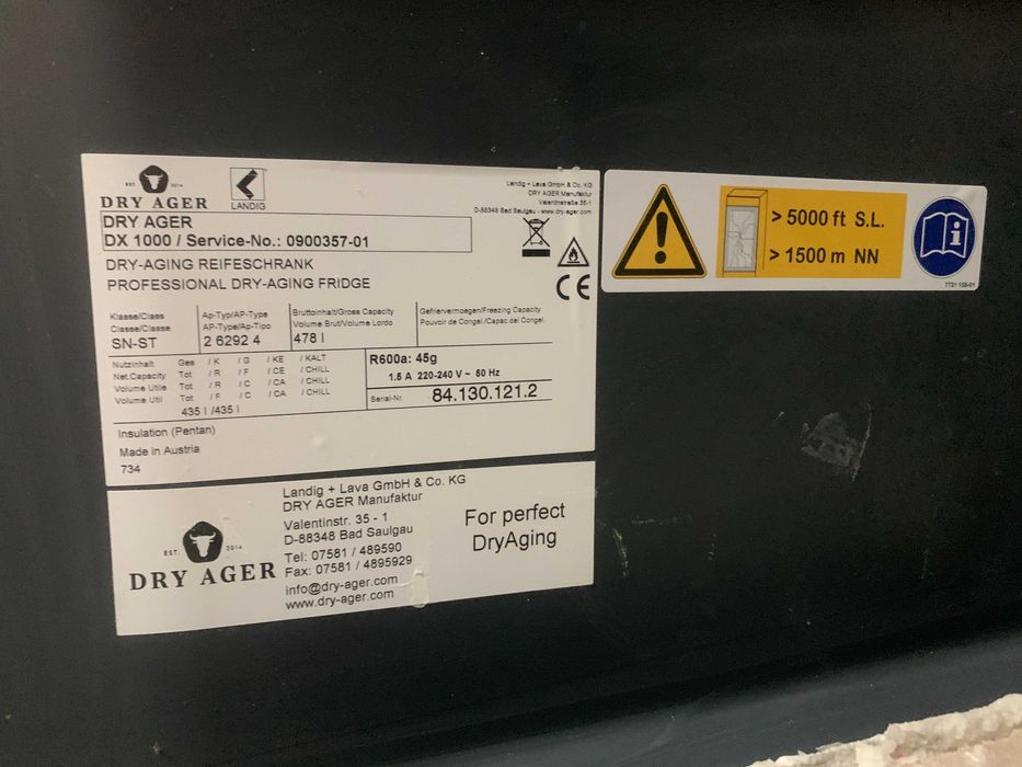 Szafa do sezonowania mięsa Dry Ager DX1000