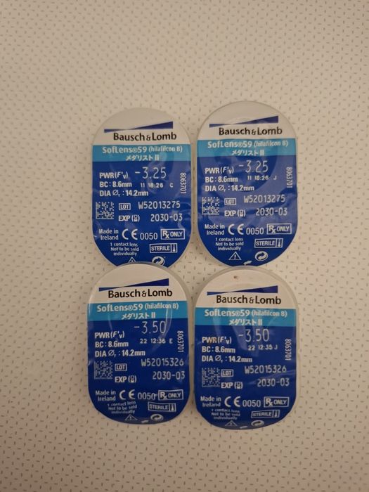 Soczewki-3,25 oraz -3,50