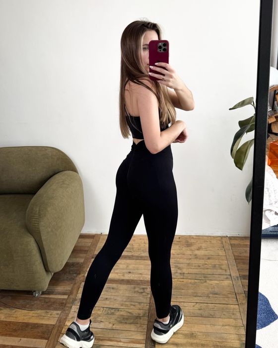 Лосини з push ap однотон кольрові