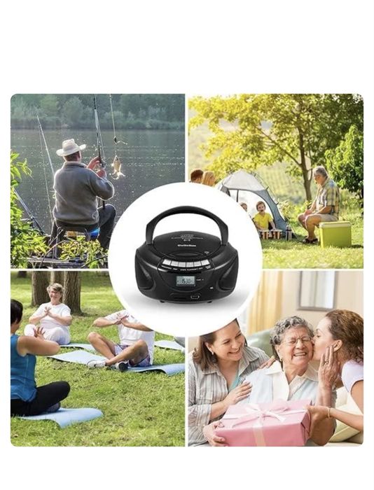 Odtwarzacz CD / Boombox Gelielim BT-9228UC – Nowy (Bluetooth, USB, SD, AM/FM)