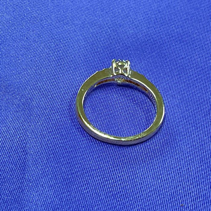 Anel pedra blue marine com 17 m