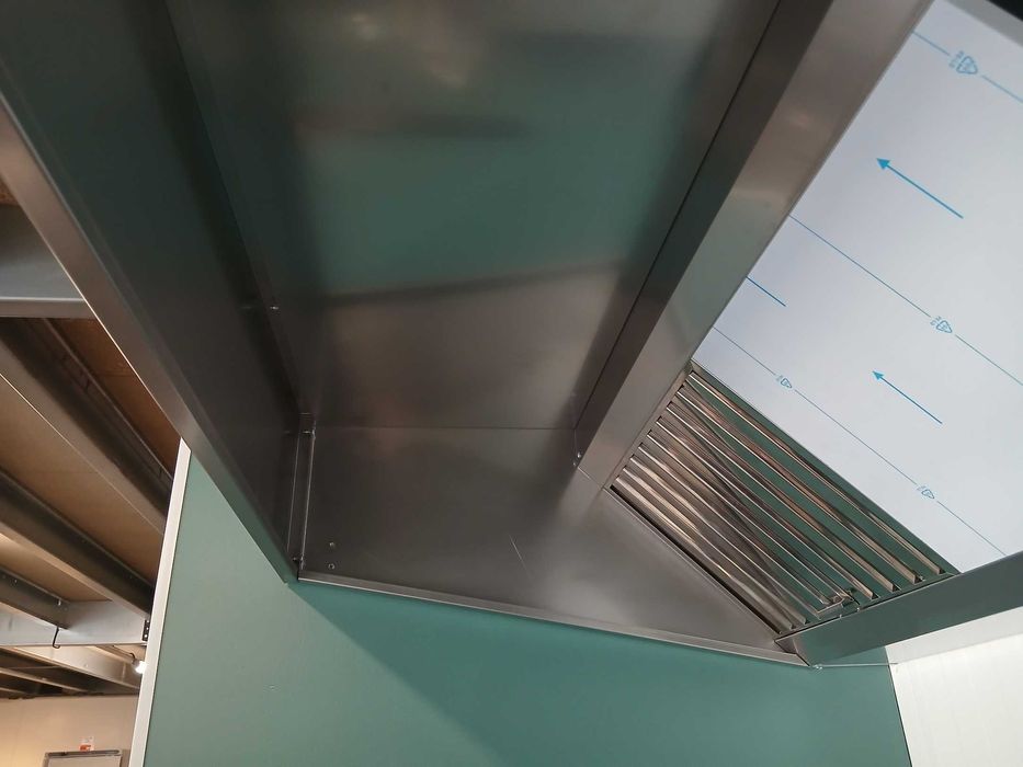 Hotte Coifa Inox com filtros para restaurantes