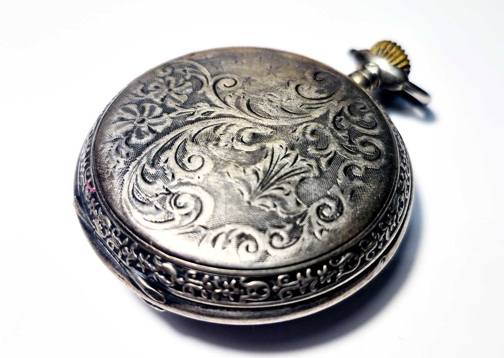 Zegarek Kieszonkowy Roskopf Patent - Lite srebro pr. 0.800