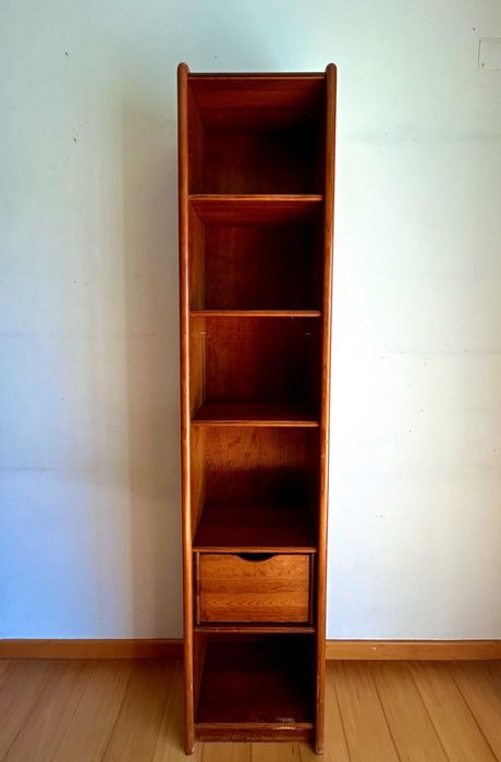 Armários modulares em pinho maciço com módulo de canto – 3 peças