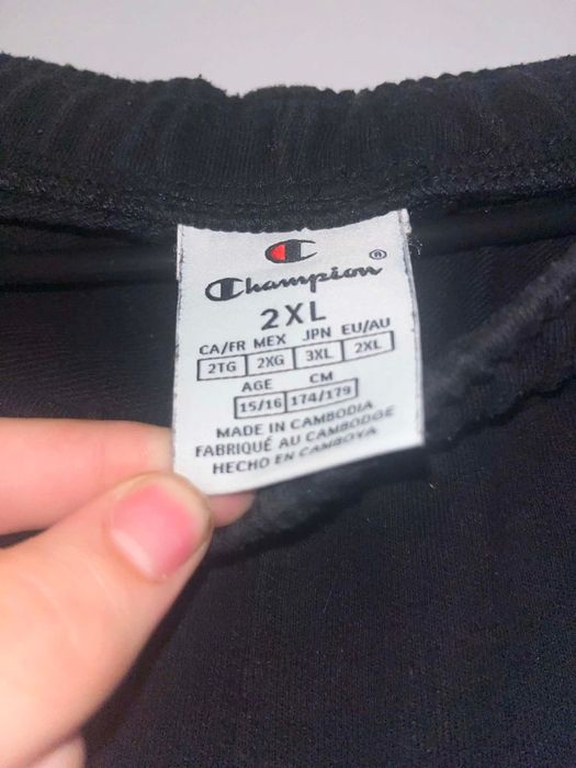 Czarne Spodnie Dresowe Champion Joggery Oryginalne 174 176 179 S XS