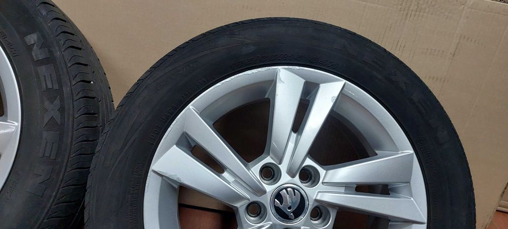 felgi aluminiowe 15 skoda fabia rapid scala 5x100 oponki