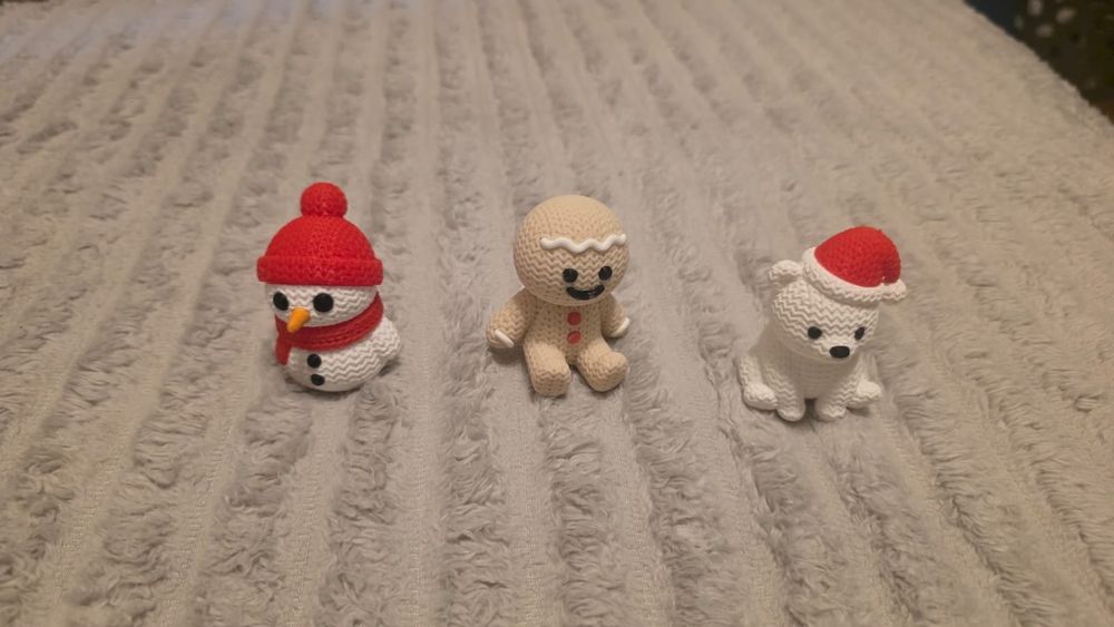 Enfeites de natal em 3d