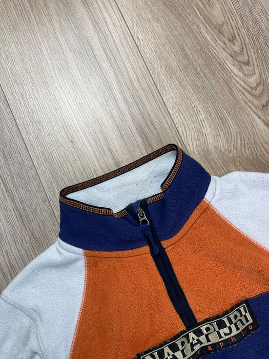 Napapjiri Center Logo Męski S Polar rozpinany 1/4 ZIP Fleece Gorpcore Outdoor