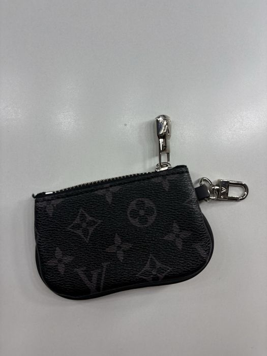 Portfel mały portfelik breloczek Louis Vuitton logo LV skórzany