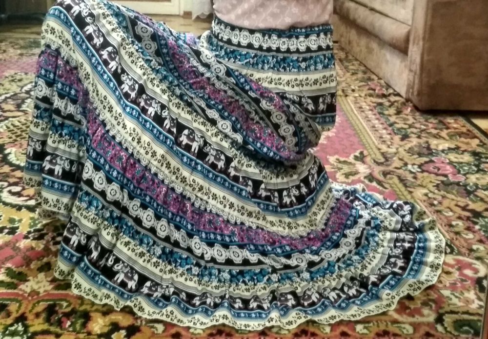 Юбка летняя длинная ярусная