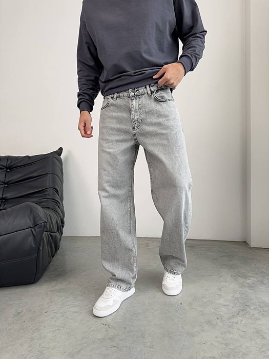 Джинси чоловічі, джинсы мужские широкие свободные relaxed jeans M