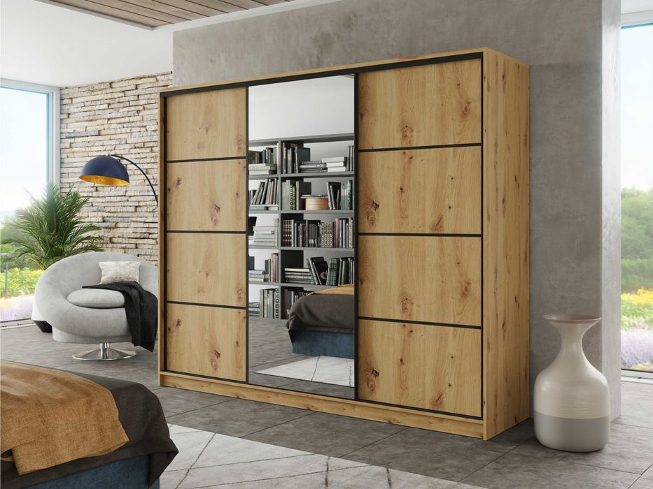 270x230x56 Szafa przesuwna Black