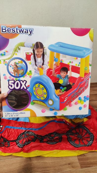 Бассейн, игровой центр Bestway "поезд"
