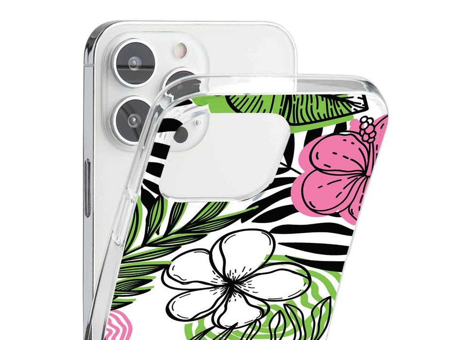 Capas silicone floresta Tropical para telemóveis Samsung