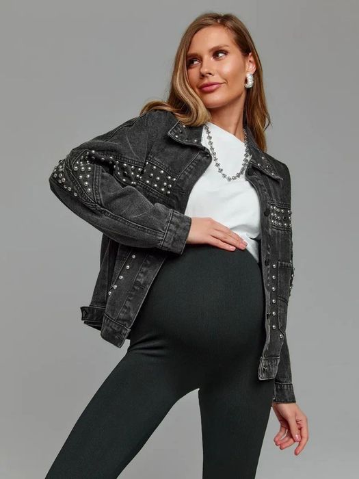 Лосини в рубчик для вагітних жінок S-2XL