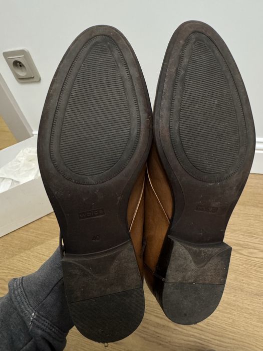 Buty męskie Wojas Skórzane eleganckie brązowe