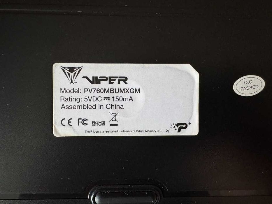 Klawiatura Patriot Viper V760 RGB (Mechaniczna)